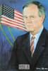 George Bush President Painting Postcard Morris Katz by Classico #185-041