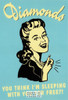 Diamonds RETRO Humorous Postcard by Classico San Francisco #246-041