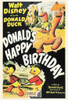 Donald Duck "Donald's Happy Birthday" Disney Cartoon Postcard Classico #511-069