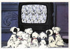 101 Dalmations Disney Magic Eye 3D Optical Illusion Postcard, Classico  #513-004