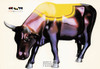 Edison Cow Postcard, Cow Parade, Classico SF #543-045