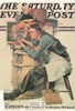 THE LAW STUDENT, Norman Rockwell Artwork Postcard, Sat Eve Post, #611-031