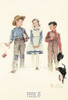 ME AND MY PAL-YOUNG MAN'S FANCY, Norman Rockwell Artwork Postcard, #611-042