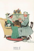 FOUR AGES OF LOVE-SHARING VINTAGE TIMES, Norman Rockwell Postcard, #611-053