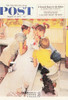 THE SODA FOUNTAIN, Norman Rockwell Artwork Postcard, Sat Eve Post, #611-100
