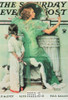 GOING OUT, Norman Rockwell Artwork Postcard, Saturday Eve Post, #611-105