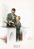DAD'S BOY - IN HIS SPIRIT, Norman Rockwell Artwork Postcard, Classico #611-154