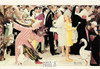 THE SATURDAY PEOPLE, Norman Rockwell Artwork Postcard, Classico SF #611-185