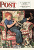 PRACTICE, Norman Rockwell Artwork Postcard, Satrday Evening Post, #611-190
