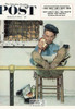 FEEDING TIME, Norman Rockwell Artwork Postcard, Saturday Eve Post, #611-196