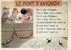 Le Pont D'Avignon Old French Songs Series Postcard, Editions Nugeron #CC3