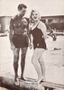 Marilyn Monroe & Cary Grant Black/White French Movie Postcard, Nugeron #CP56