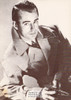 Alan Ladd Black/White French Movie Postcard, Editions Nugeron #CP90