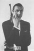 Sean Connery Black/White French Movie Postcard, Sofraneme #CPS58