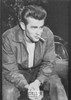 James Dean Black/White French Movie Postcard, Sofraneme #CPS339