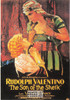 Son of the Sheik French Movie Poster Postcard, Rudolph Valentino,  Nugeron #E40