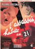 The Murderer Lives at Number 21 French Movie Poster Postcard, Ed. Nugeron #E45