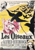 The Birds French Movie Poster Postcard, Alfred Hitchcock, Ed. Nugeron #E289