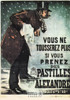 French Postcard of 1900's ad for Alexandre Cough Lozenges, Editions Nugeron #J34