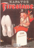 French Postcard of 1930 ad for Firestone Shoes by Mauzan, Editions Nugeron #J65