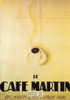 French Postcard of 1900's ad for Café Martin by Loupot, Editions Nugeron #J84