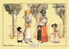 1800's Kate Greenaway Art on French Postcard, Editions Nugeron #KG8