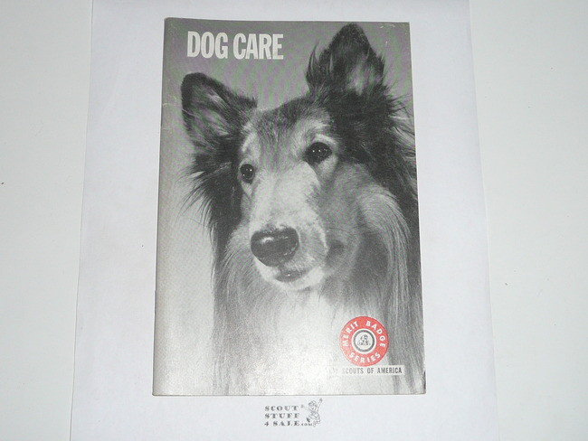 Dog Care Merit Badge Pamphlet, Type 7, Full Picture, 272 Printing