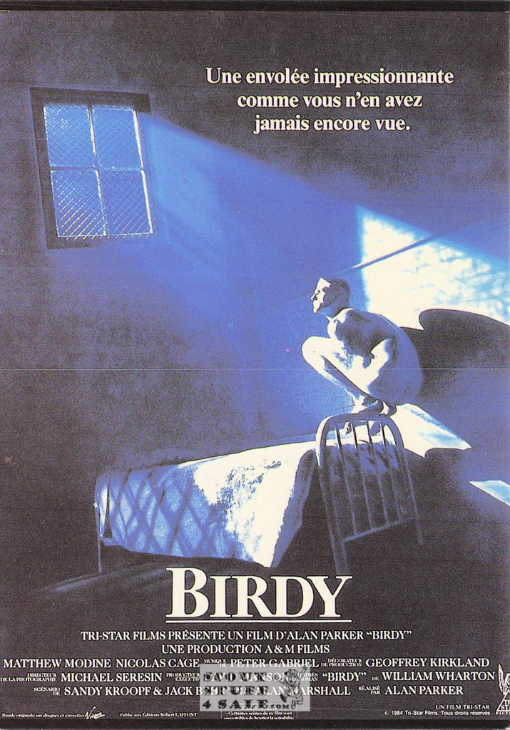 Birdy French Movie Poster Postcard, Matthew Modine-Nicholas Cage, Nugeron #NE246