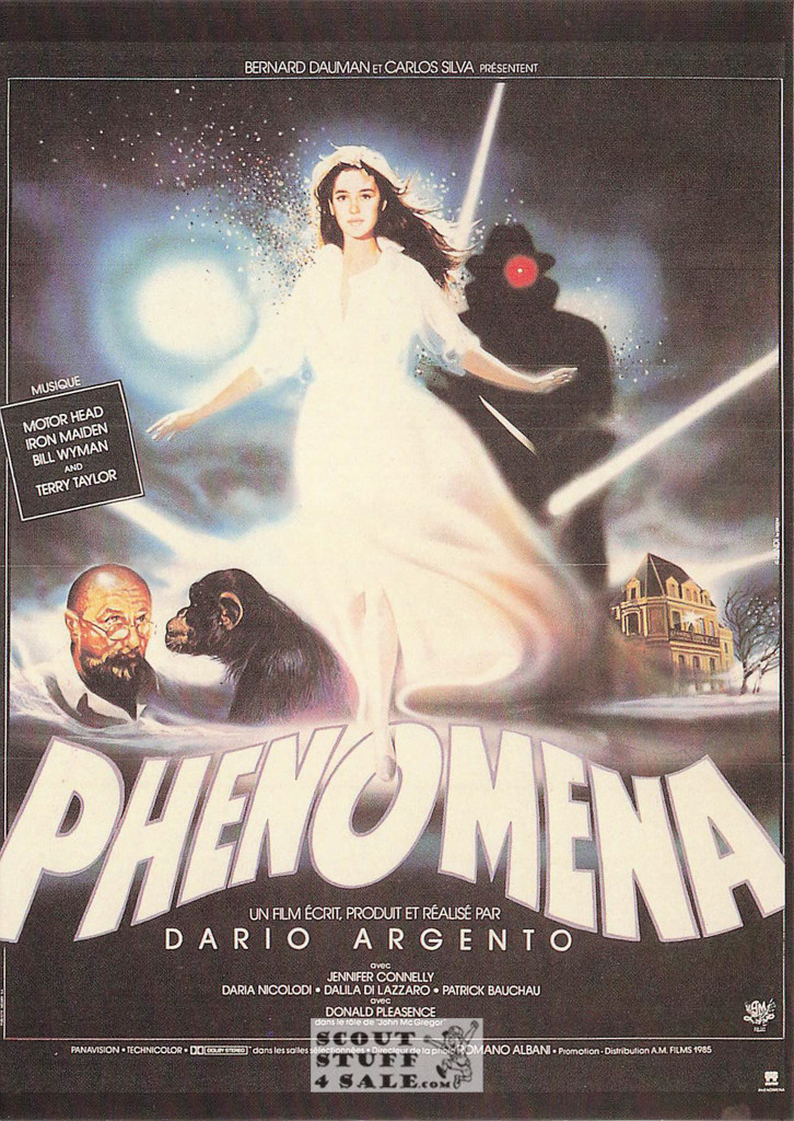 phenomena French Movie Poster Postcard, Editions Nugeron #NE254