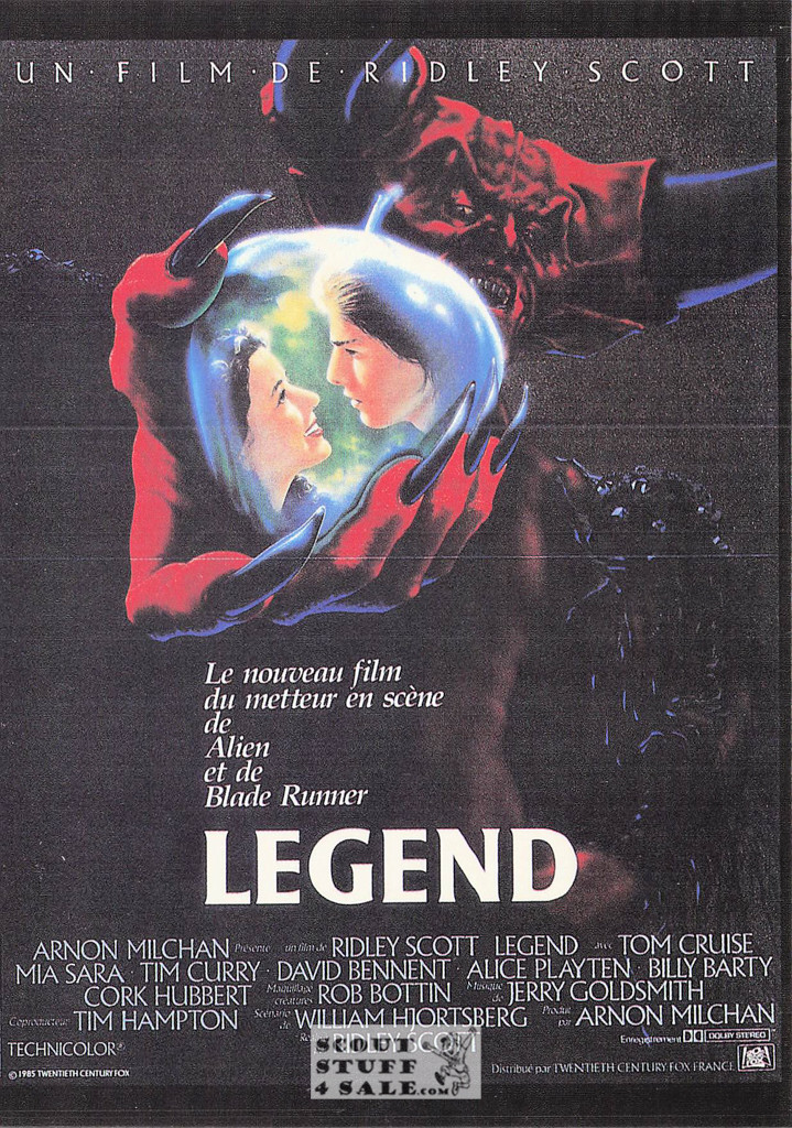 Legend French Movie Poster Postcard, Tom Cruise, Editions Nugeron #NE270