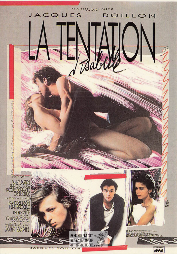 The Temptation of Isabelle French Movie Poster Postcard, Editions Nugeron #NE272