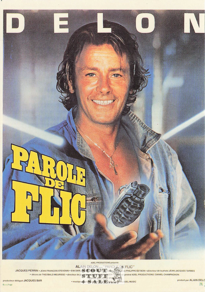 Cop's Honor French Movie Poster Postcard, Alain Delon, Editions Nugeron #NE275