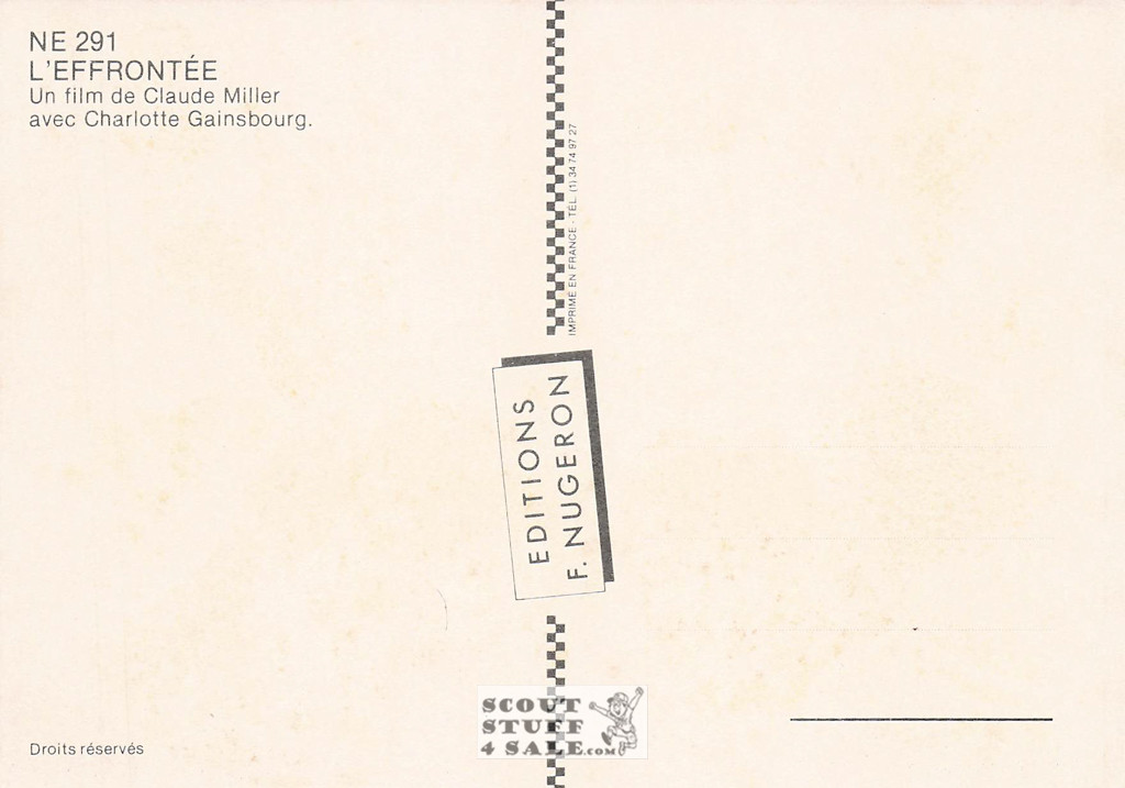 An Imprudent Giel French Movie Poster Postcard, Editions Nugeron #NE291