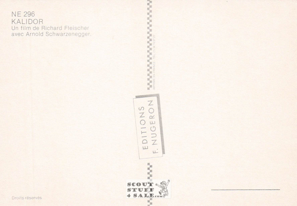 Conan the Barbarian French Movie Poster Postcard, Arnold Schwarzenegger, #NE296