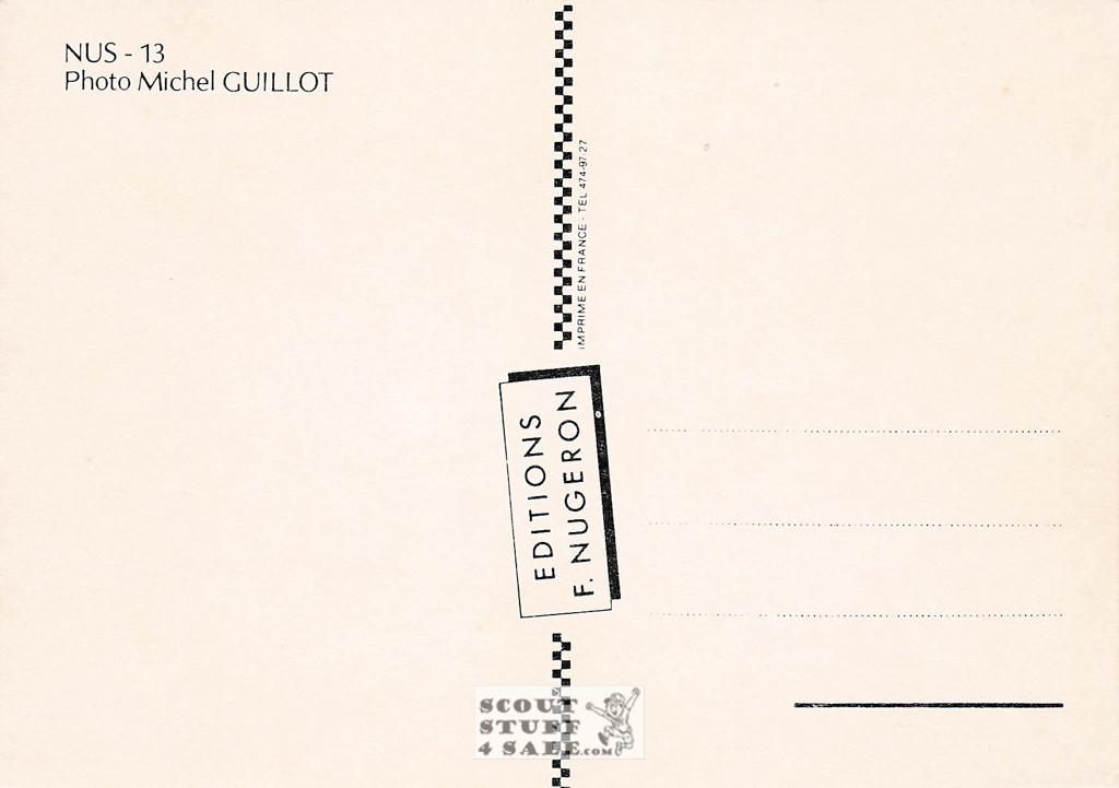 Michel Guillot Male Nude Photography French Postcard, Editions Nugeron #NUS13