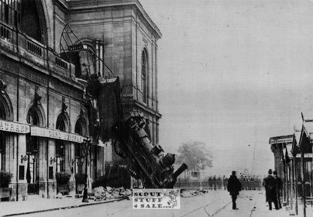 Train Accident, 1900's Paris Photography Postcard, Editions Nugeron #PARIS10