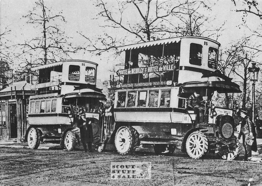 1900's Bus Station Paris Photography Postcard, Editions Nugeron #PARIS22