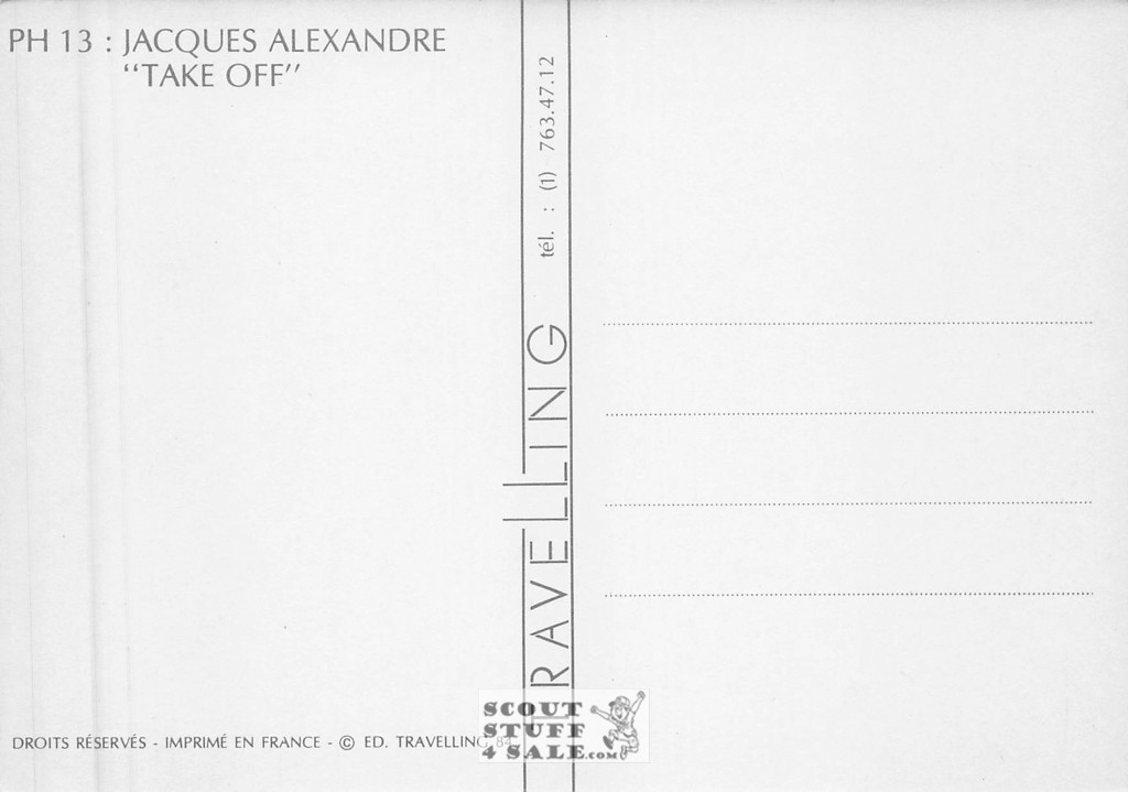 Jacques Alexandre Photography French Postcard, Editions Nugeron #PH13