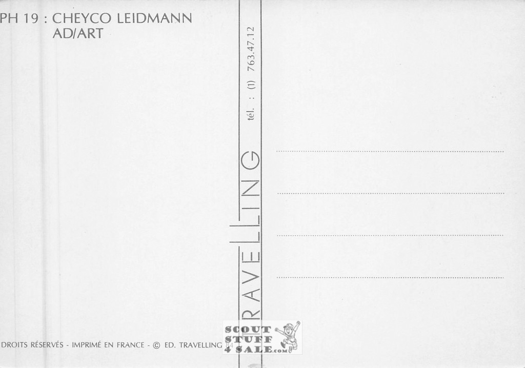 Cheyco Leidmann Photography French Postcard, Editions Nugeron #PH19