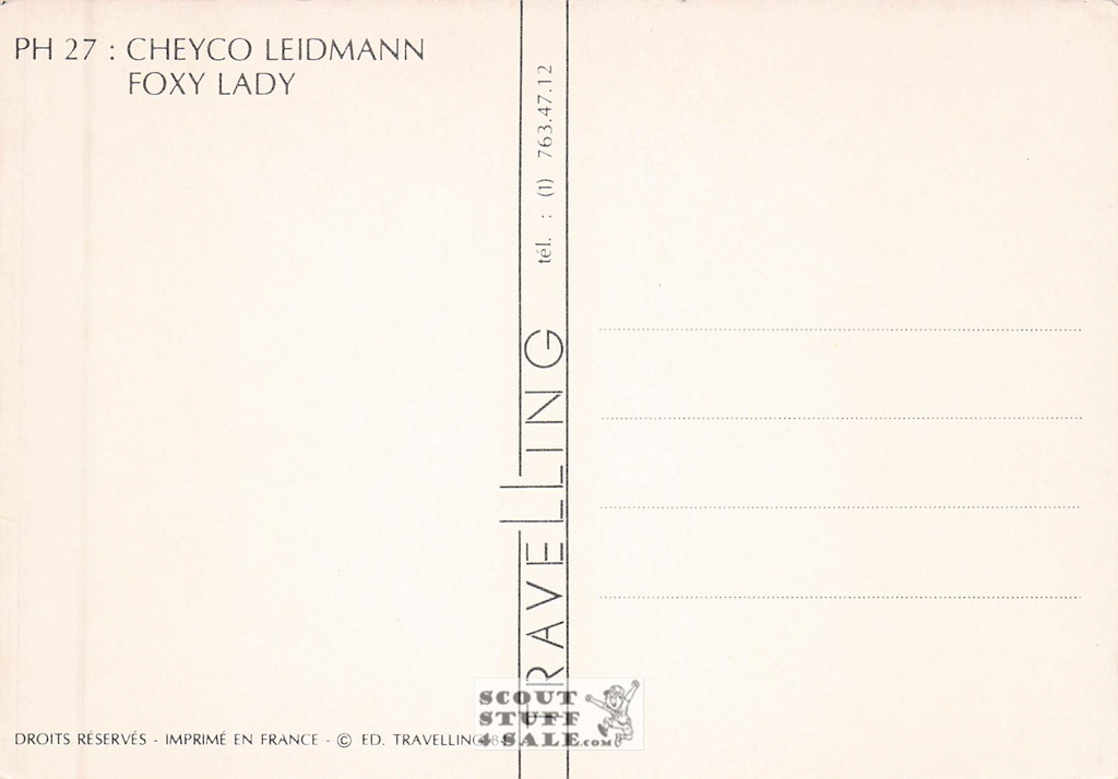 Cheyco Leidmann Photography French Postcard, Editions Nugeron #PH27