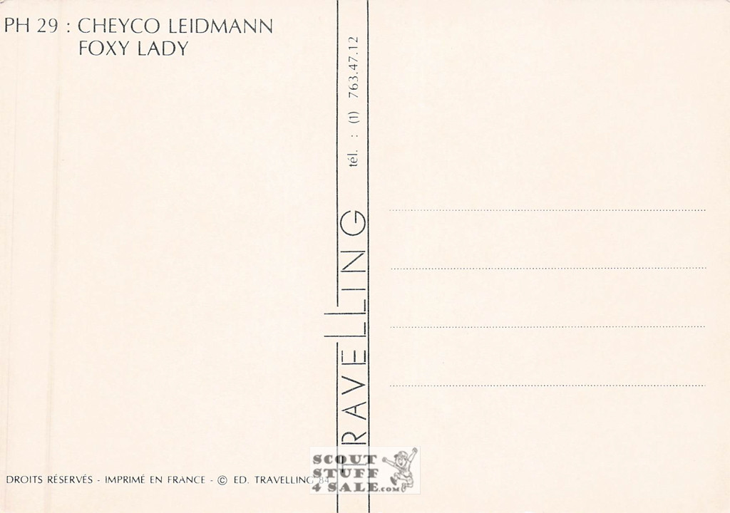 Cheyco Leidmann Photography French Postcard, Editions Nugeron #PH29
