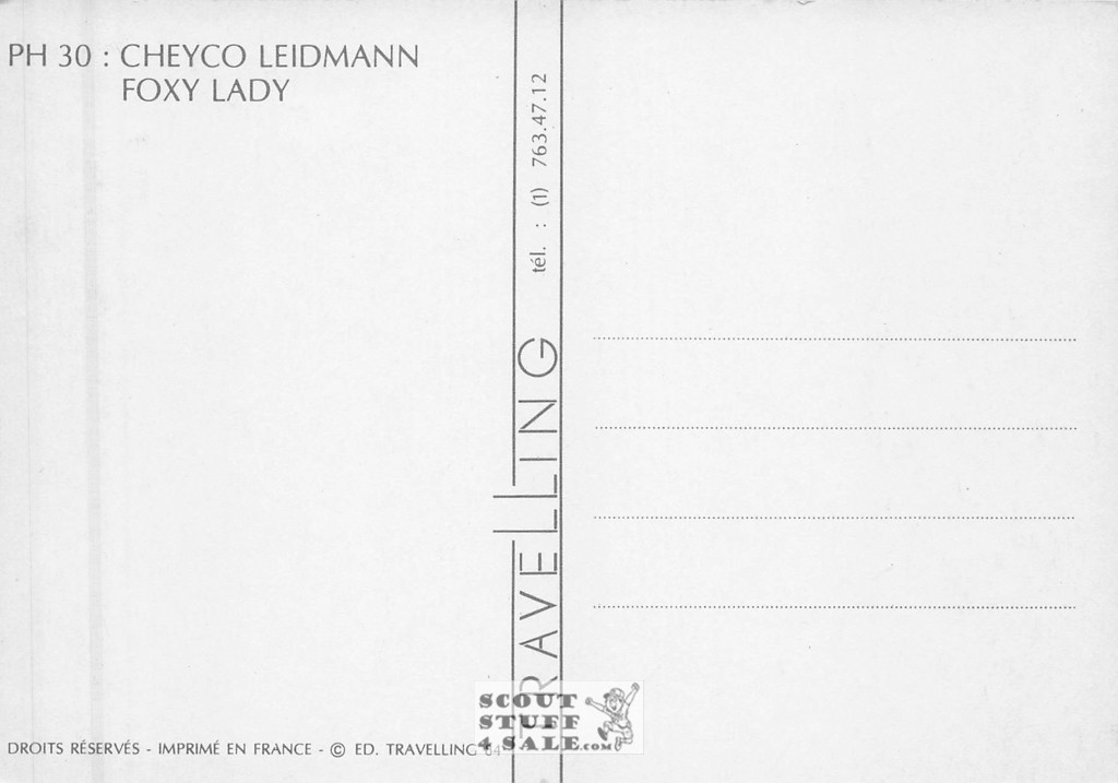 Cheyco Leidmann Photography French Postcard, Editions Nugeron #PH30