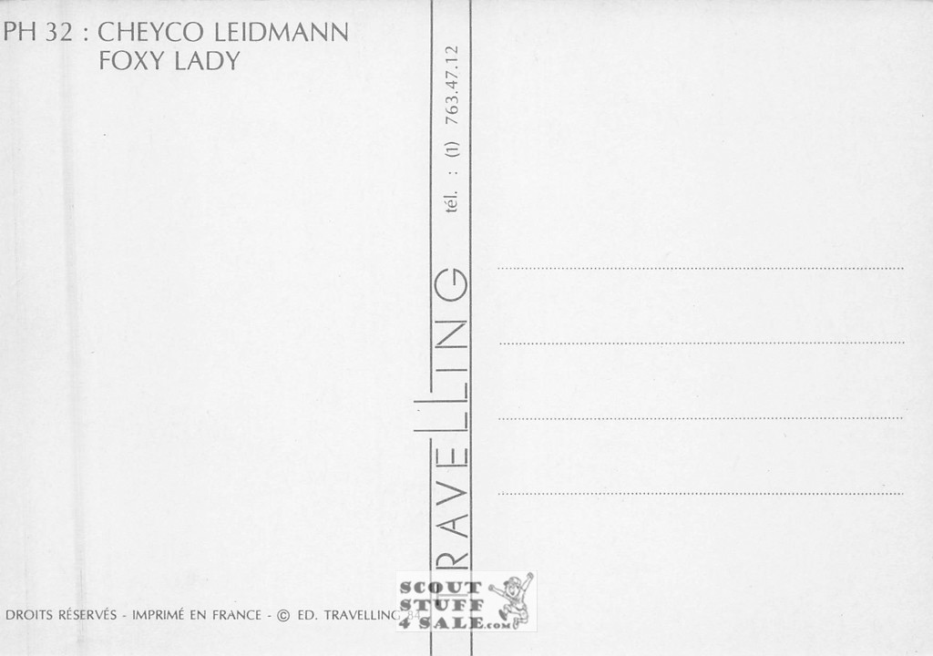 Cheyco Leidmann Photography French Postcard, Editions Nugeron #PH32