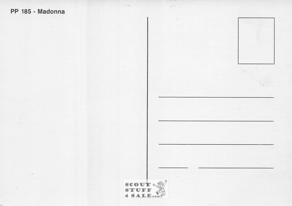 Madonna French Postcard, Editions Nugeron #PP185