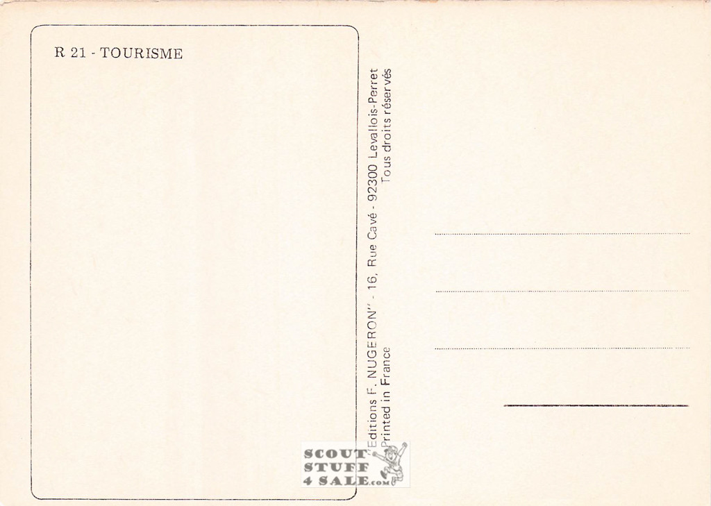 1900's French Travel Promotion Poster on Postcard, Baines De Mer, Nugeron #R21