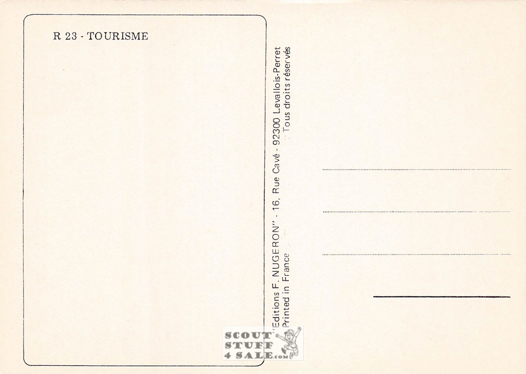 1900's French Travel Promotion Poster on Postcard, Bordeaux, Editions Nugeron #R23