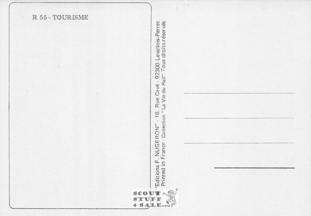 1900's French Travel Promotion Poster on Postcard, St. Servan, Editions Nugeron #R55