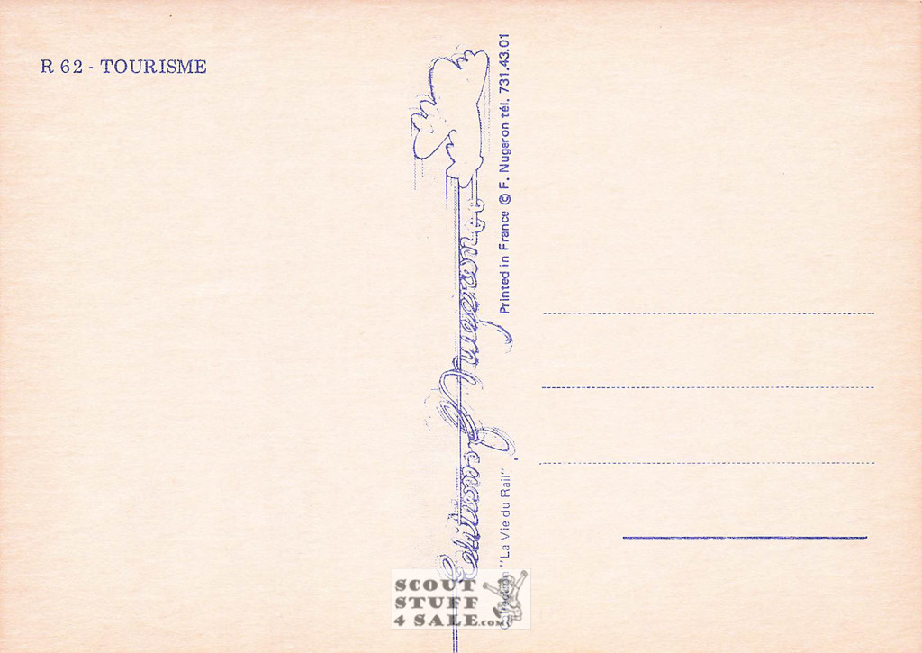 1900's French Travel Promotion Poster on Postcard, Nice, Editions Nugeron #R62