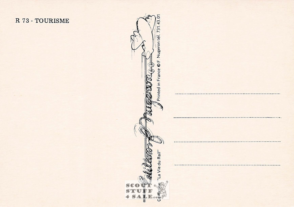 1900's French Travel Promotion Poster on Postcard, Paris, Editions Nugeron #R73