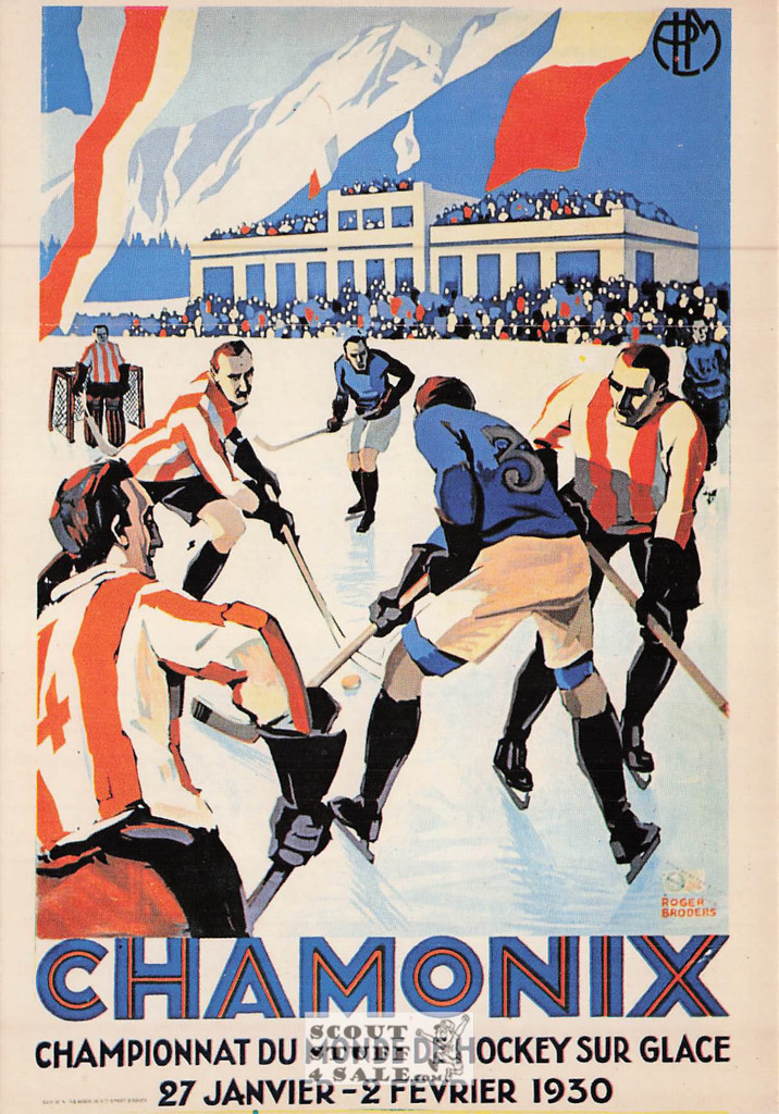 1900's French Travel Promotion Poster on Postcard, Chamonix, Ed. Nugeron #R79